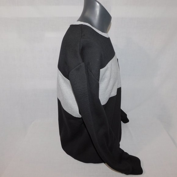 NKLS Mens XL Black Gray Crewneck Sweatshirt - Picture 8 of 11